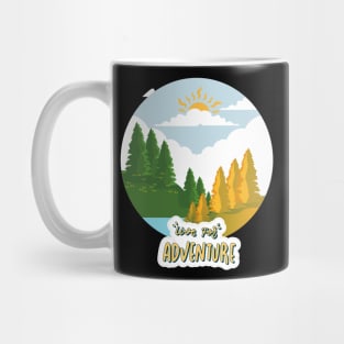 Let's travel Your Life is the best Adventure Explore the world travel lover fall autumn Mug